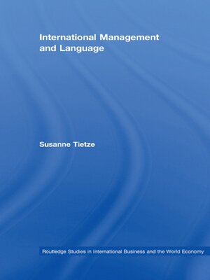 cover image of International Management and Language
